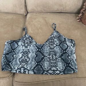 Snake skin top